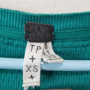 We The Free Chevron Embroidered Thermal Scoopneck Long Sleeve Henley Shirt XS thumbnail 5