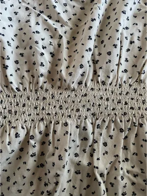 John Galt white and navy short sleeve top thumbnail 5