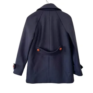 & Other Stories Manteco Wool Double Breasted Peacoat Navy Size 6 thumbnail 5