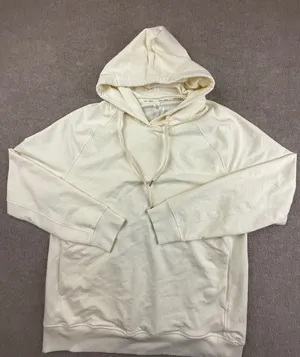 CRZ YOGA Womens Cream Raglan Sleeve Pullover Hoodie Sweatshirt Ivory Large thumbnail 1