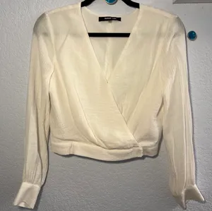 White Long sleeve Blouse thumbnail 1