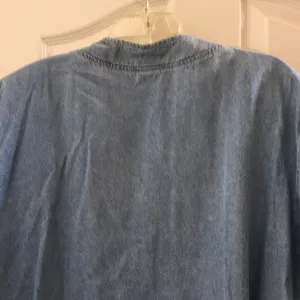 FINAL MARKDOWN Denim Oversized ladies embellished blouse large thumbnail 8