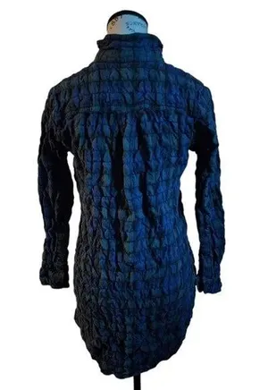 Madewell Plaid Green/Blue Dress/Tunic Size Medium thumbnail 2