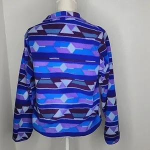Patagonia Synchilla Guatemalan Tango Blue Purple Aztec Snap-T Pullover Small thumbnail 2