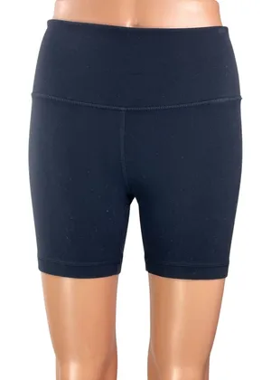 Aritzia Tna Women's Navy Blue High Rise Workout Running Athletic Biker Shorts S thumbnail 1