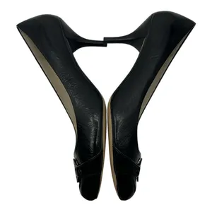 Michael Kors black rounded toe heels size 9 thumbnail 5
