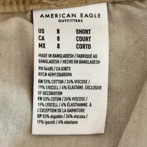 537 | American Eagle High-Rise Jegging‎ Khaki Tan Stretch Skinny Jeans 8 Short thumbnail 6