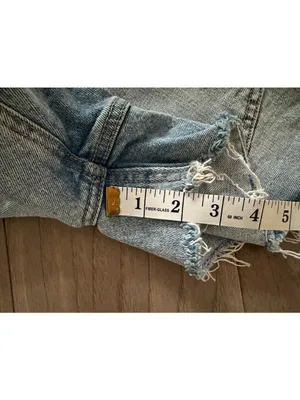 Old Navy OG Straight Blue Jean Shorts Size 0 thumbnail 6