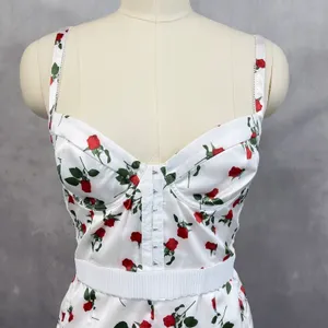 For Love & Lemons Love Song Bustier Mini Dress Size M Satin Rose Coquette Girly thumbnail 4