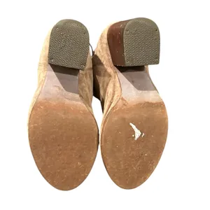 Jeffrey Campbell HAVANA LAST RUMBLES TAN SUEDE CHUNKY HEEL ANKLE BOOTIE SHOES 9 thumbnail 5
