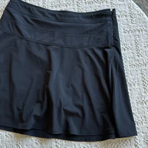 Athleta Black Skort with Moisture-Wicking Fabric thumbnail 3