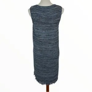 Anthropologie‎ Holding Horses Knit Dress Small Blue Sleeveless Midi thumbnail 6