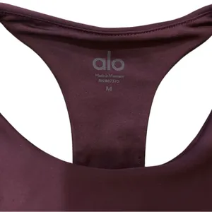 ALO YOGA Endear Bra size M run jog workout EUC thumbnail 3