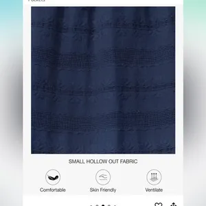 Cotton pocket Navy Blue Maxi Dress thumbnail 3