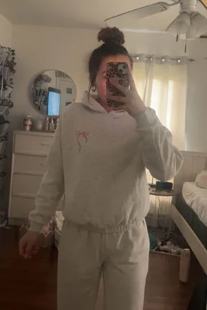 Edikted Sasha Bow Detail Hoodie thumbnail 1
