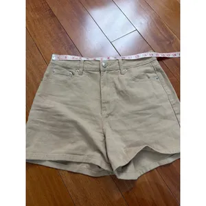NWOT Princess Polly Denim Shorts‎ Womens Tan High Waisted Cotton Khaki 4 thumbnail 7