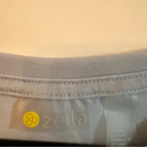 Zella Blue Long Sleeve Hi-Low Activewear T-Shirt | L thumbnail 2