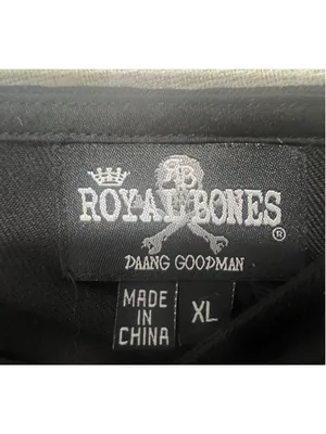 Royal Bones Daang Goodman Black Pleated Y2K Goth Mini Skirt With Chain thumbnail 3