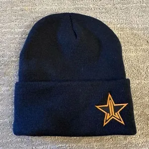 Jeffree Star Cosmetics Halloween Box‎ Exclusive Black Orange Logo Beanie NEW thumbnail 1