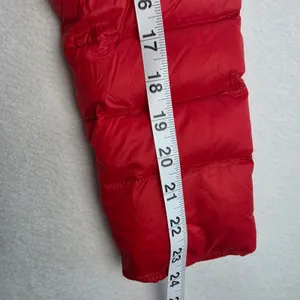 Zara Woman Red Quilted Down Puffer Jacket Mock Neck Slim Fit Size Medium‎ thumbnail 11