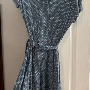 GAP Blue Geometric Midi Dress thumbnail 1
