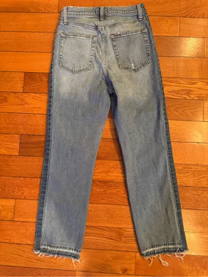 Abercrombie & Fitch Zoe Natural Rise Ankle Straight Jeans Size 27/4 Regular thumbnail 5