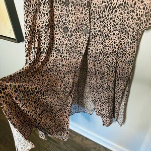 NWT Free People Daria Lepoard Cheetah Print Dress Duster Jacket Size Small thumbnail 9