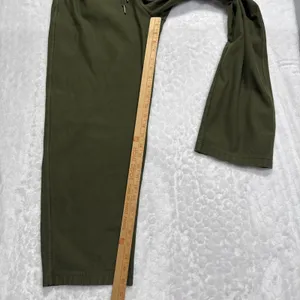 Althleta Farallon Pants Aspen Olive Drawstring Straight Leg Pockets Womens Small thumbnail 6