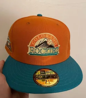 New Era Myfitteds Colorado Rockies 1998 ASG “Mesa Verde NP inspired size 7 1/4 brand new very rare thumbnail 2