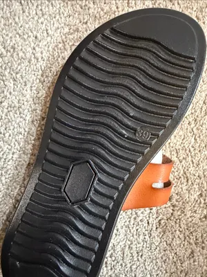 Orange new Double-Buckle Slide Sandals Casual Summer Footwear thumbnail 2
