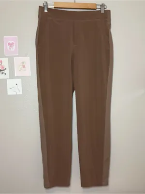 Athleta trouser pants brown earthy fall casual professional 6 straight leg thumbnail 2