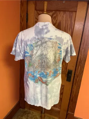 Grateful Dead Ship of Fools Double Sided Tie Dye Junk Food Tee Medium thumbnail 5
