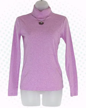 J.Crew Orchid Pink Purple Perfect Fit LongSleeve Turtleneck Layering Top Size XS thumbnail 1