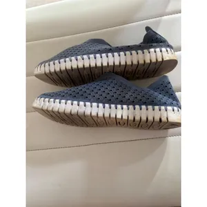 Ilse Jacobsen Hornbæk Tulip Blue Grey Laser Cut Slip On Loafers Shoes 37 thumbnail 6