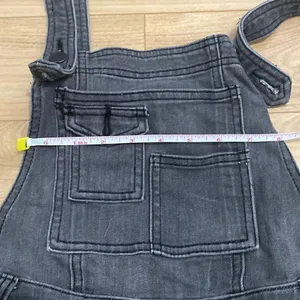 Free people dark gray wash overalls size small‎ thumbnail 8