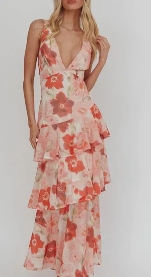 Selfie Leslie Ruffle Maxi Dress thumbnail 1