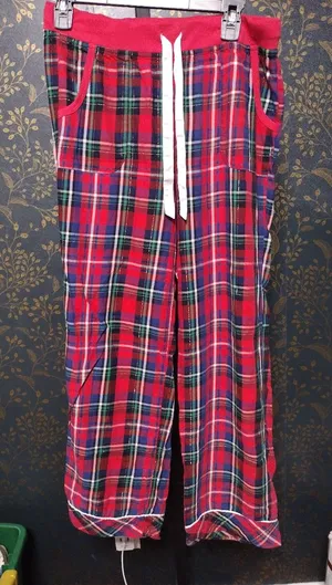 Victoria's Secret Red And Blue Plaid Pajamas Pants thumbnail 1