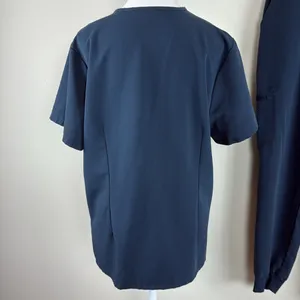Figs Navy Blue Scrub Top & Pant Set Size XL Top & Large Bottom thumbnail 5