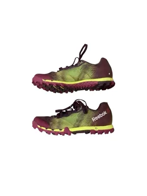 REEBOK All Terrain 2.0 Purple and Yellow Running Shoes size 5 thumbnail 3
