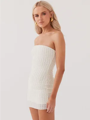 NWT Peppermayo | Calm Waters Knit Mini Dress - Cream, M/L thumbnail 2