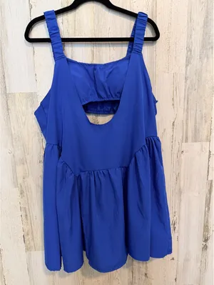 Women Regular Size Medium Blue Sleeveless Cutout Dress No tags thumbnail 5