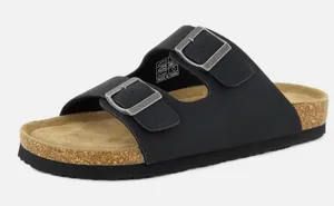 Unbranded Women's Black and Navy Sandals thumbnail 1