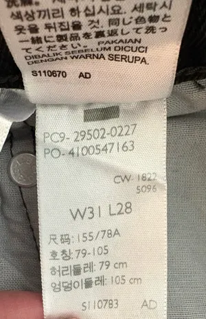 Levi’s 501 Denim Jeans Button Fly Black thumbnail 3