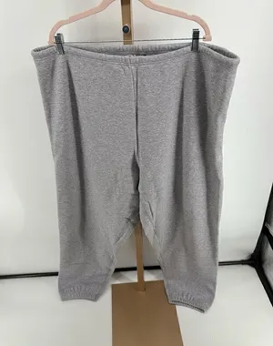 NWT SKIMS Cotton Fleece Jogger 3X Light Heather Gray Sweatpants 30.5 Inseam thumbnail 1