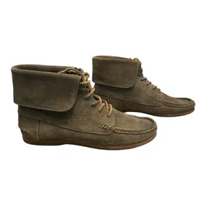 Frye Quincy Chukka Brown Suede Leather Laced Boat Deck‎ Boots shoes Sz 7 M thumbnail 3