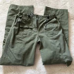 Brandy Melville John Galt green Kim cargo pants thumbnail 1
