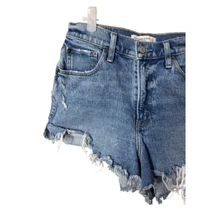 Abercrombie & Fitch‎ Curve Love High Rise Cutoff Shorts Blue Distressed 27 4 thumbnail 3