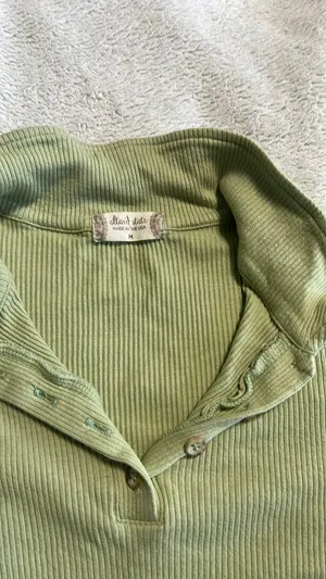 Altar'd State Green Crop Top thumbnail 2