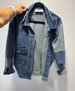 Custom Vintage Denim patch jacket Blue Size M thumbnail 1