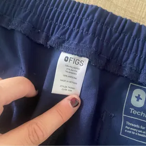 figs blue nursing nurse scrubs casual pants thumbnail 4